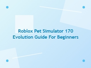 Roblox Pet Simulator 170 Evolution Guide for Beginners